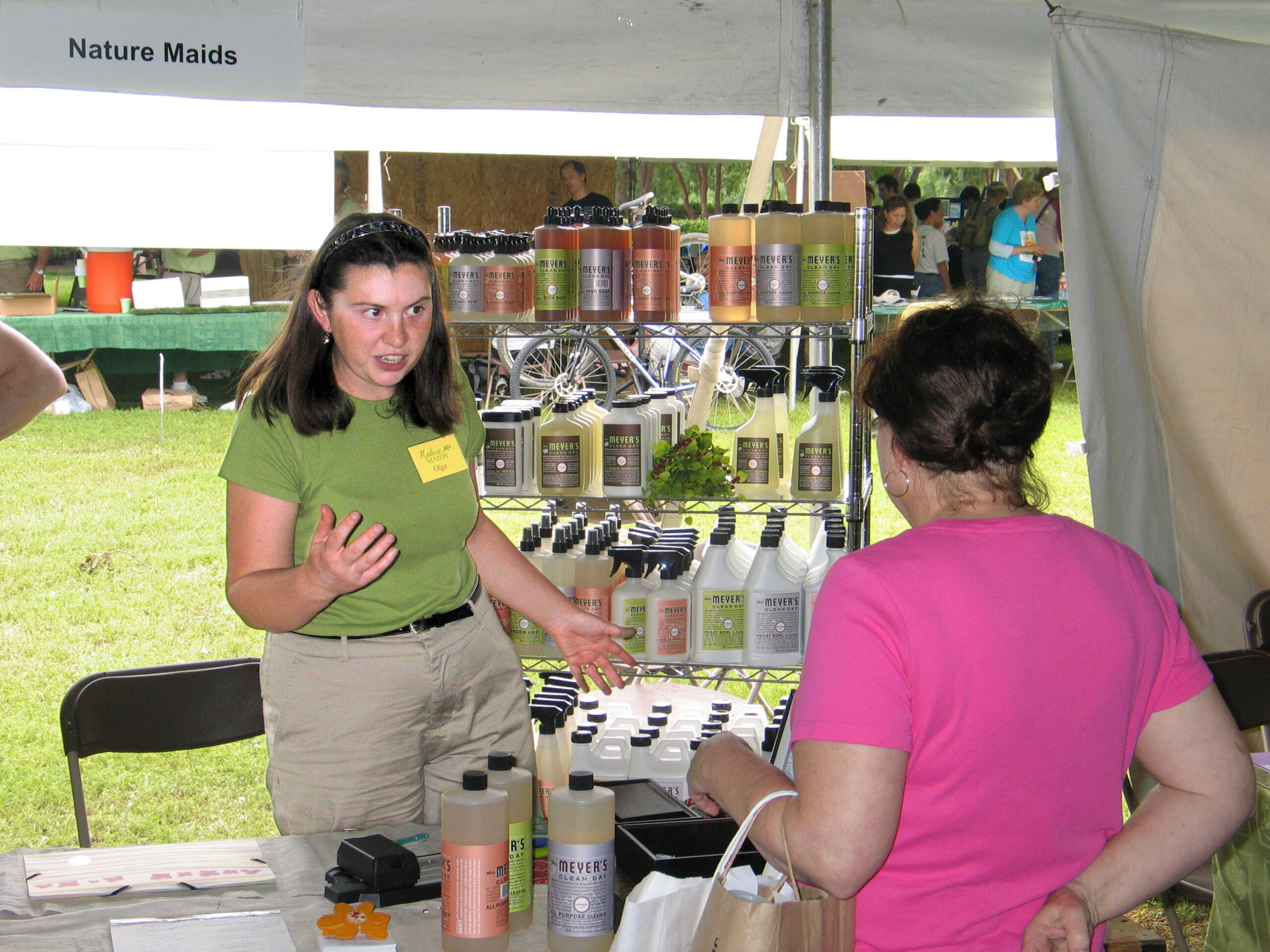 da76464b-7555-43e4-ace3-687e33e88b56 Image of Olga running a janitorial business "Nature Maids" with custom software