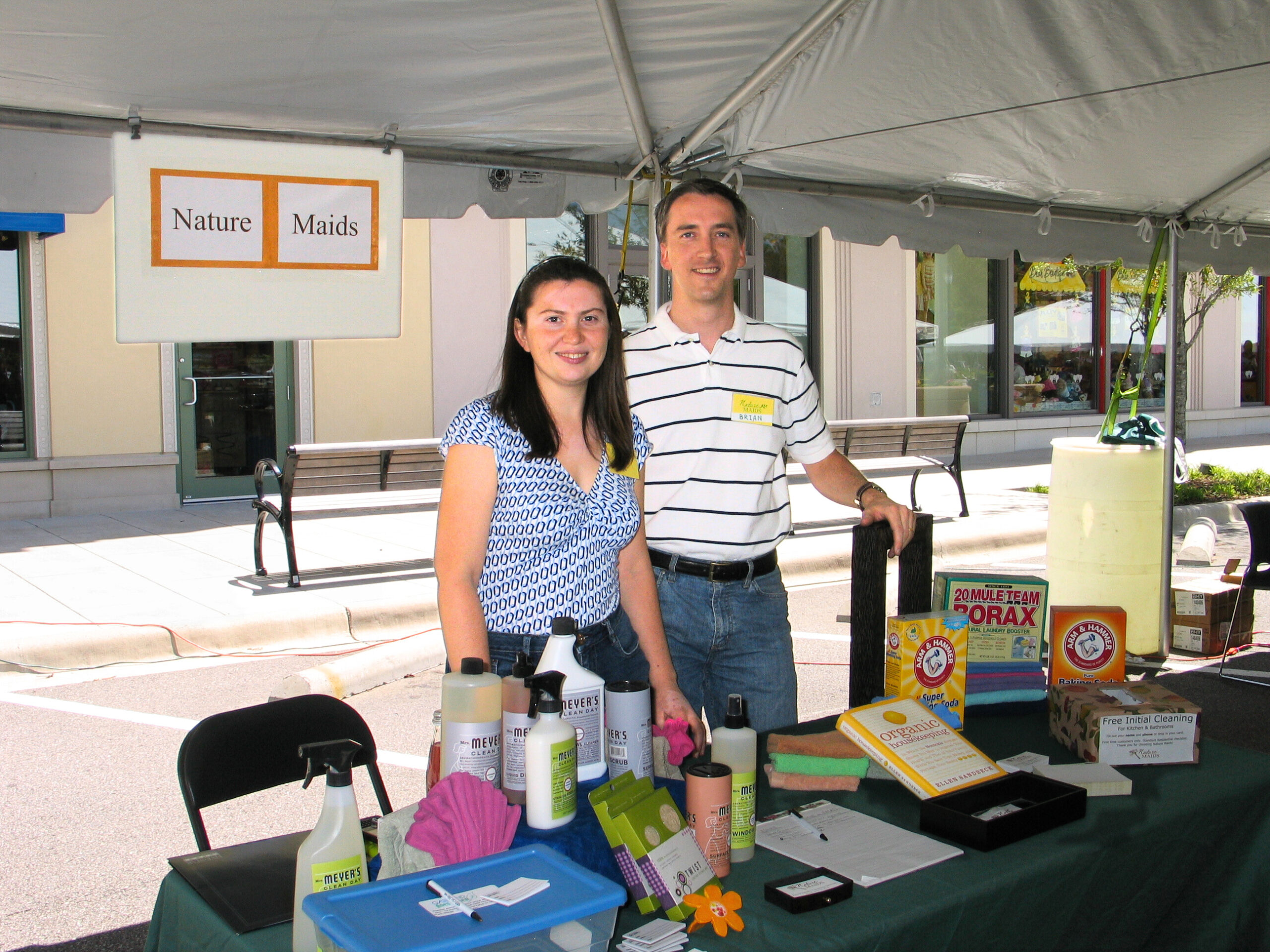 Image of Olga's business "Nature Maids" at the janitorial expo